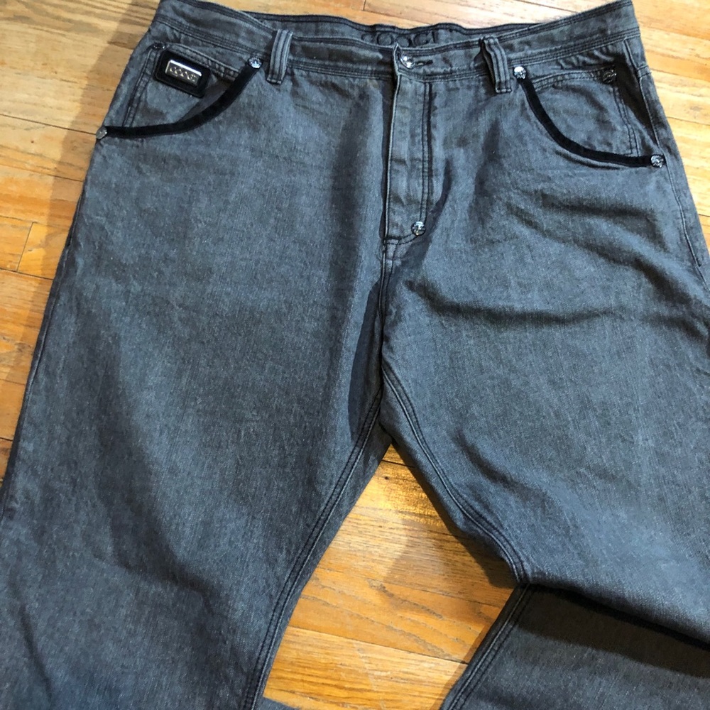 COPY - Coogi Black Washed Men’s Jeans Size 44x35 - Picture 2 of 8
